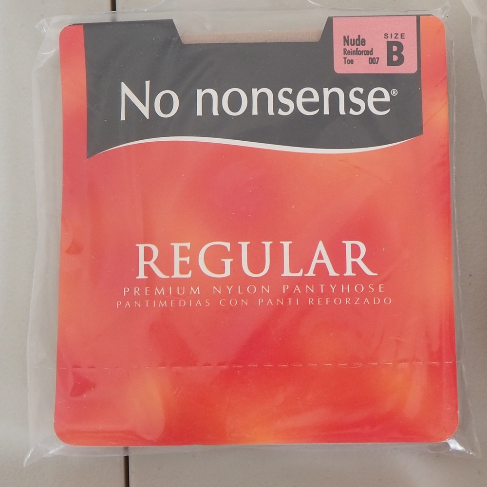 VTG New No Nonsense Regular Pantyhose Lot Size B Reinforced Toe 6 Pairs Various‎ - Picture 2 of 14